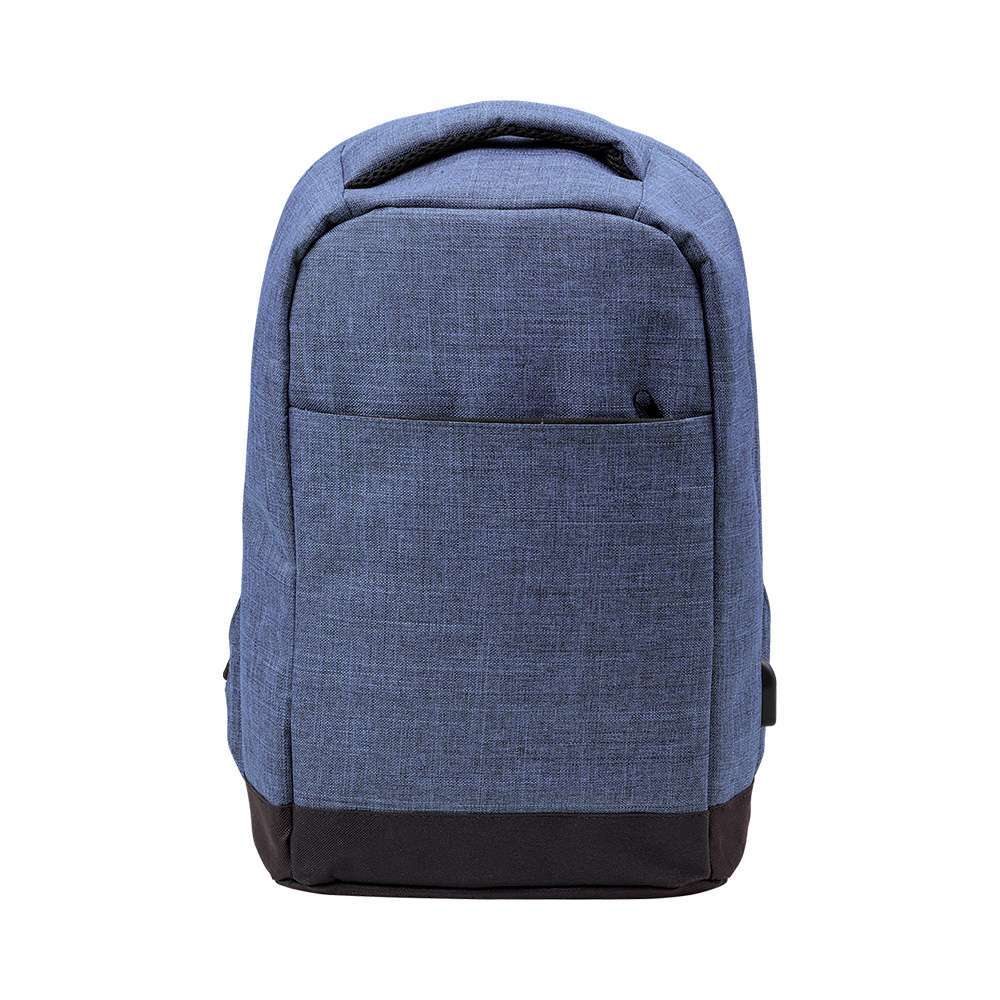 Two tone Polyester Anti-theft backpack