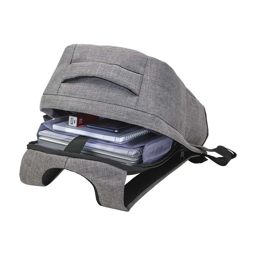 Two tone Polyester Anti-theft backpack