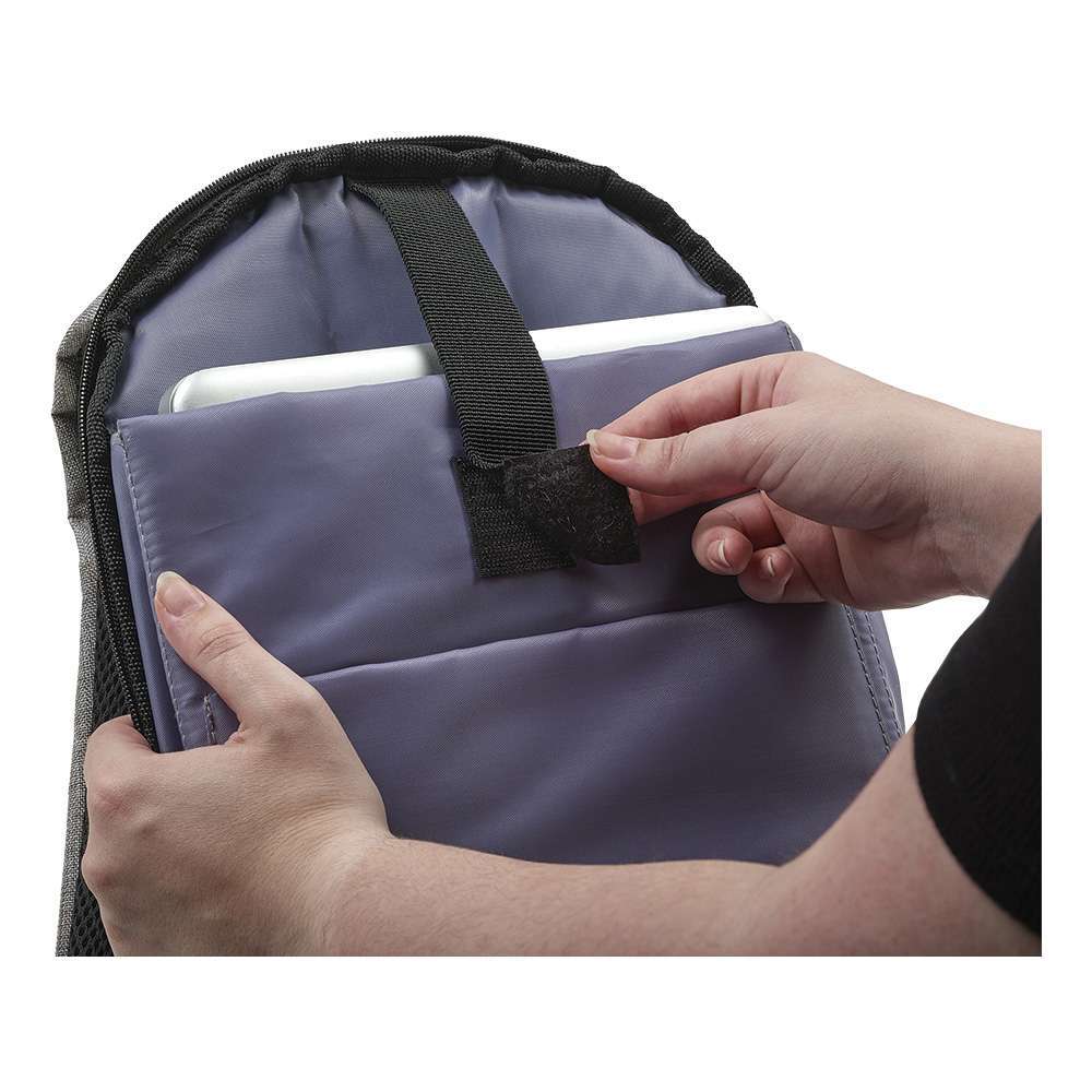 Two tone Polyester Anti-theft backpack