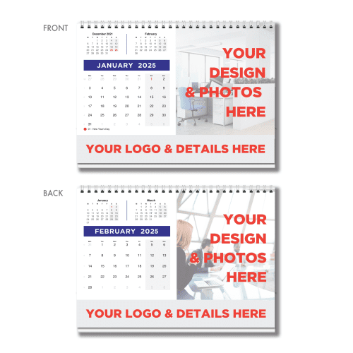 Bespoke A5 Desk calendar
