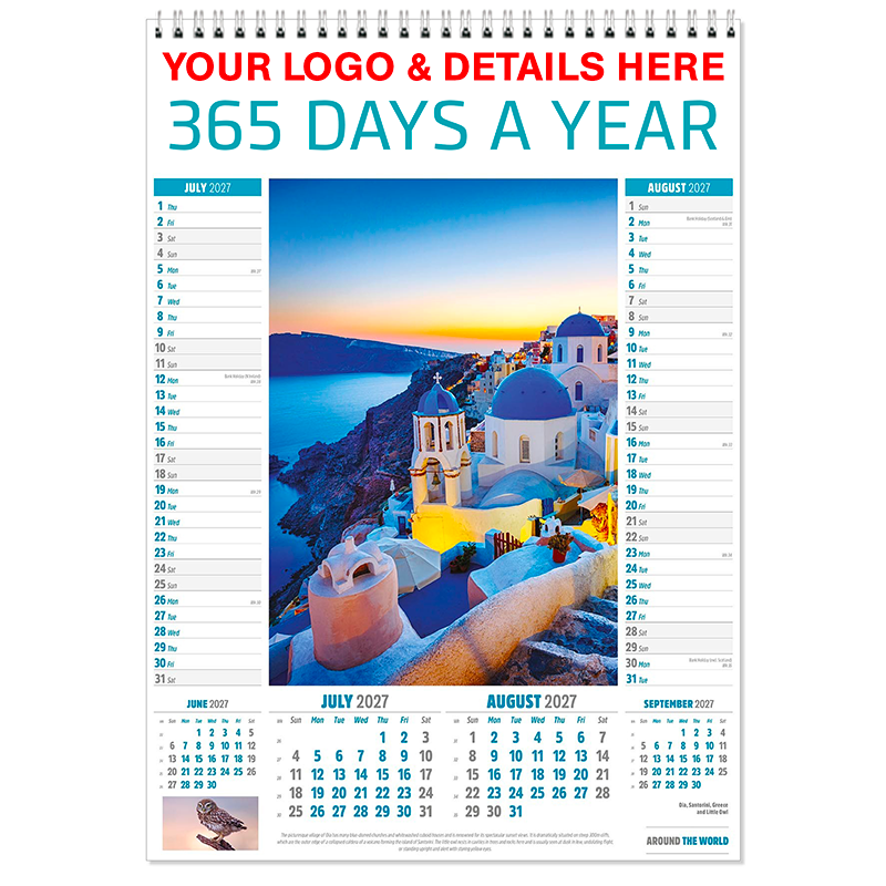 Around the world Memo calendar 2027 - Image 5