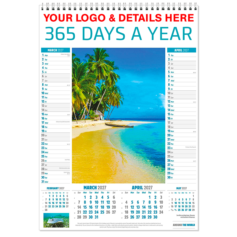 Around the world Memo calendar 2027 - Image 3
