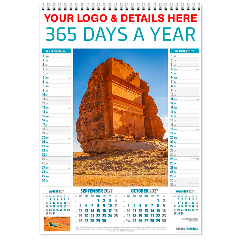Around the world Memo calendar 2027 - Image 6