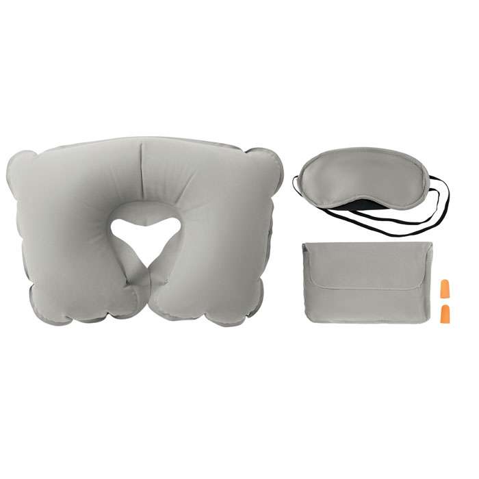 Travel set, pillow, eye mask, earplug