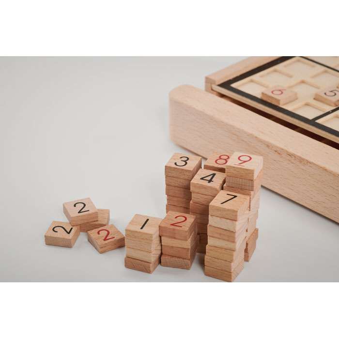 Deluxe wooden sudoku board