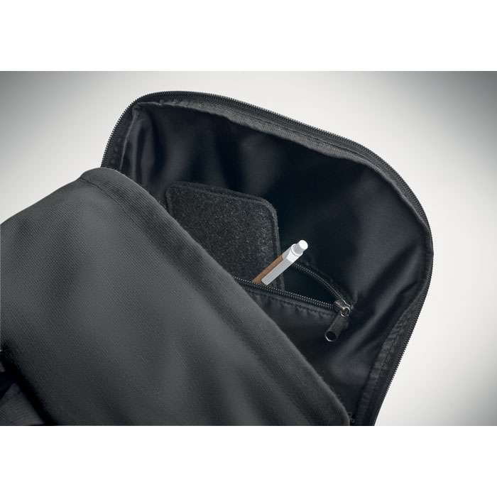 Laptop backpack in recycled canvas