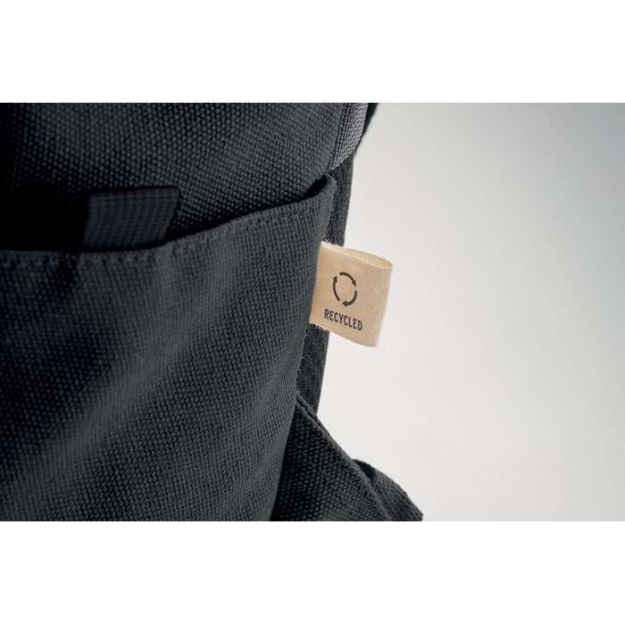 Laptop backpack in recycled canvas