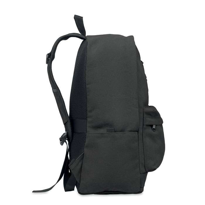 Laptop backpack in recycled canvas