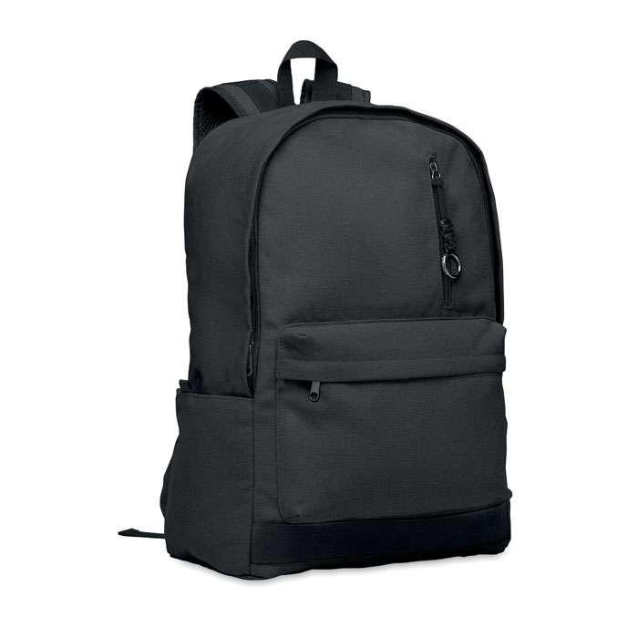 Laptop backpack in recycled canvas
