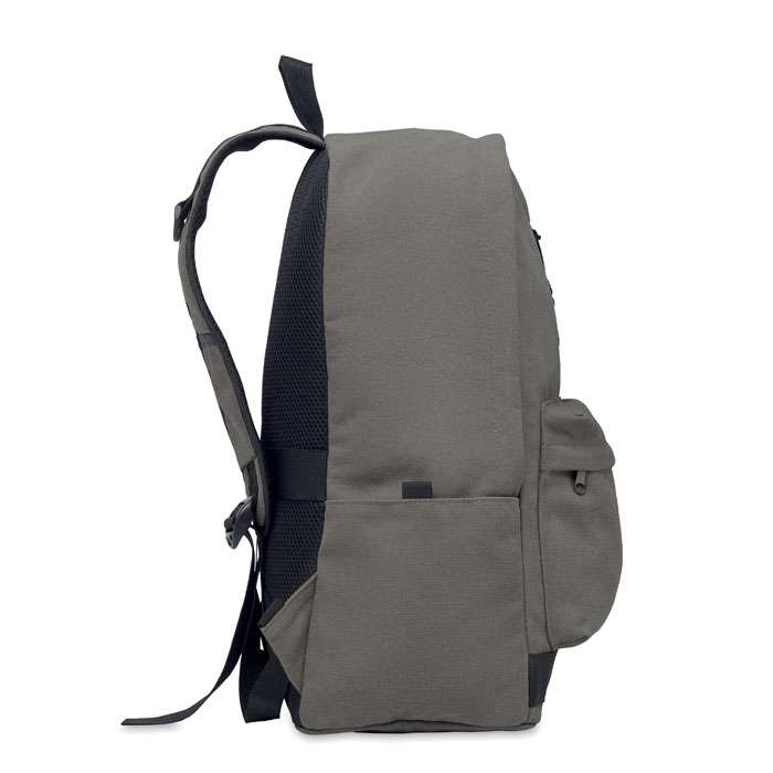 Laptop backpack in recycled canvas