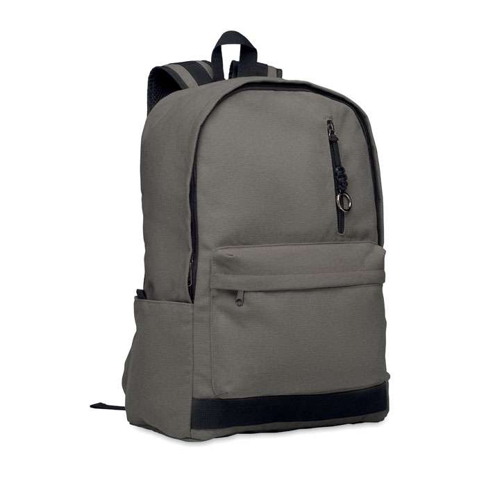 Laptop backpack in recycled canvas