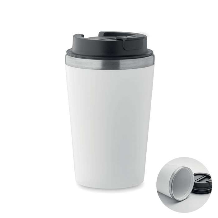 Recycled Double wall metal Travel Mug
