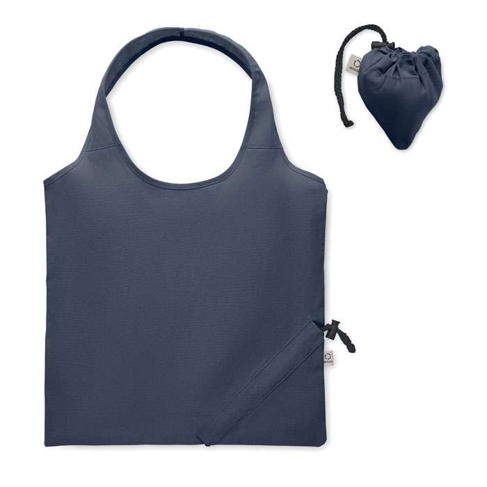 Recycled foldable shopping bag