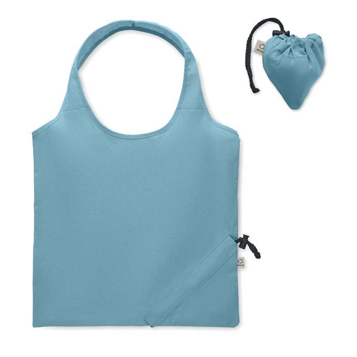 Recycled foldable shopping bag