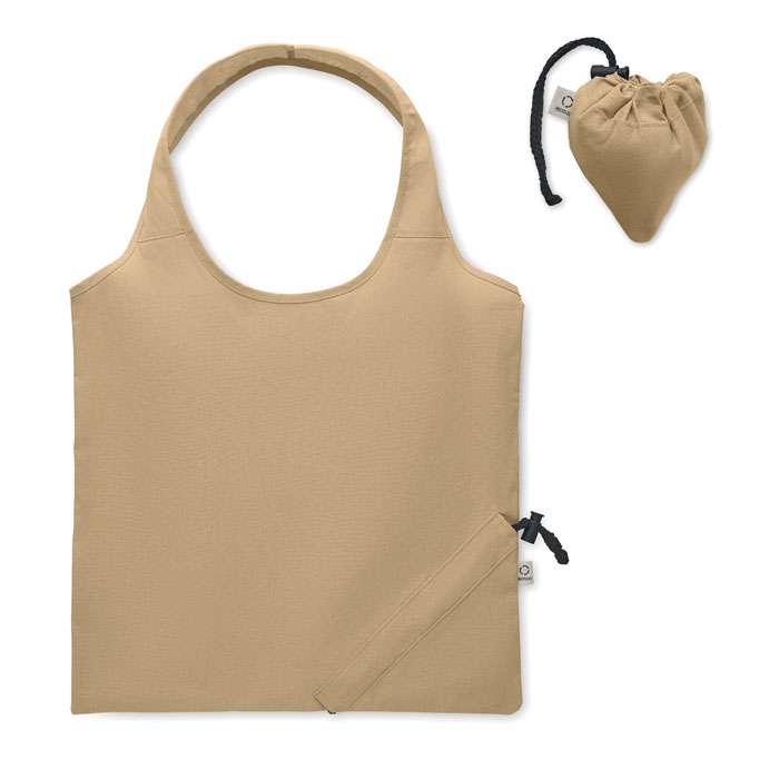 Recycled foldable shopping bag