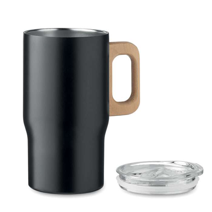 Recycled metal travel mug