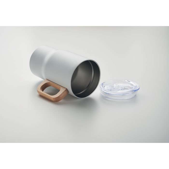 Recycled metal travel mug