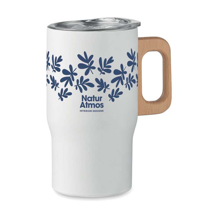 Recycled metal travel mug