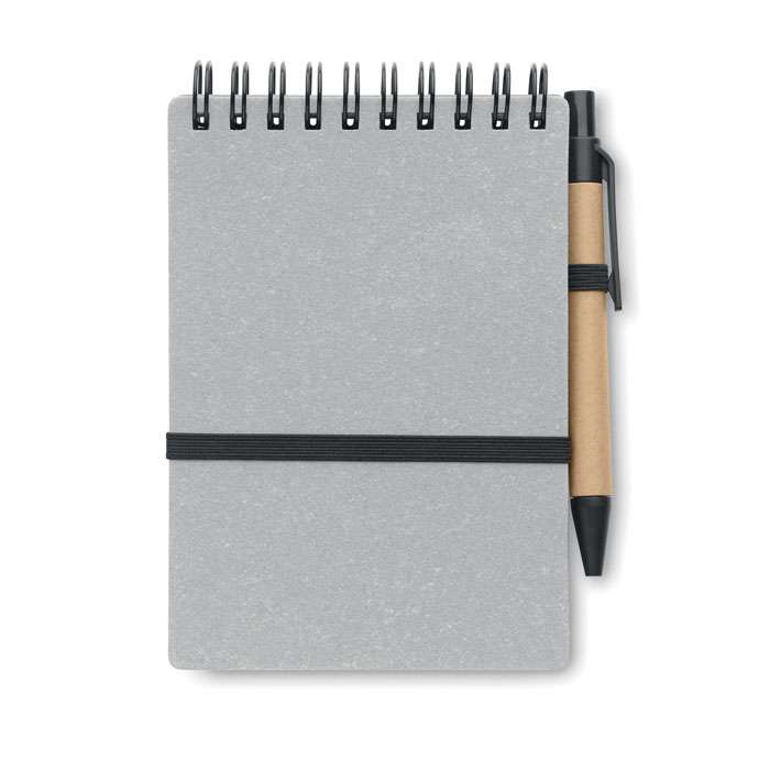 Recycled small notebook with pen