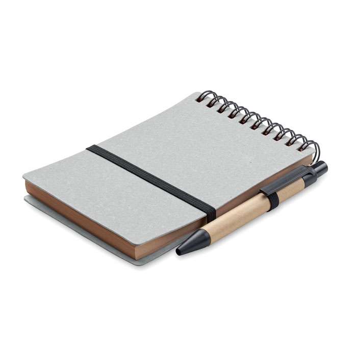 Recycled small notebook with pen