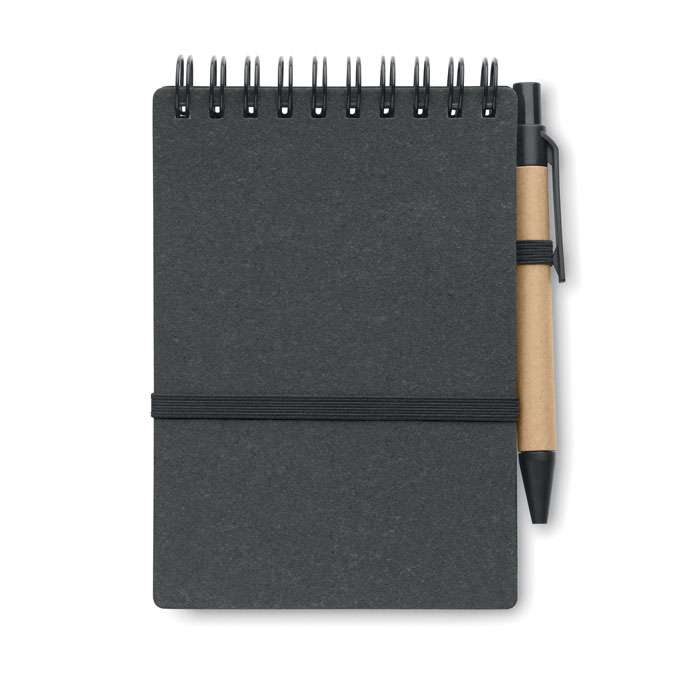 Recycled small notebook with pen