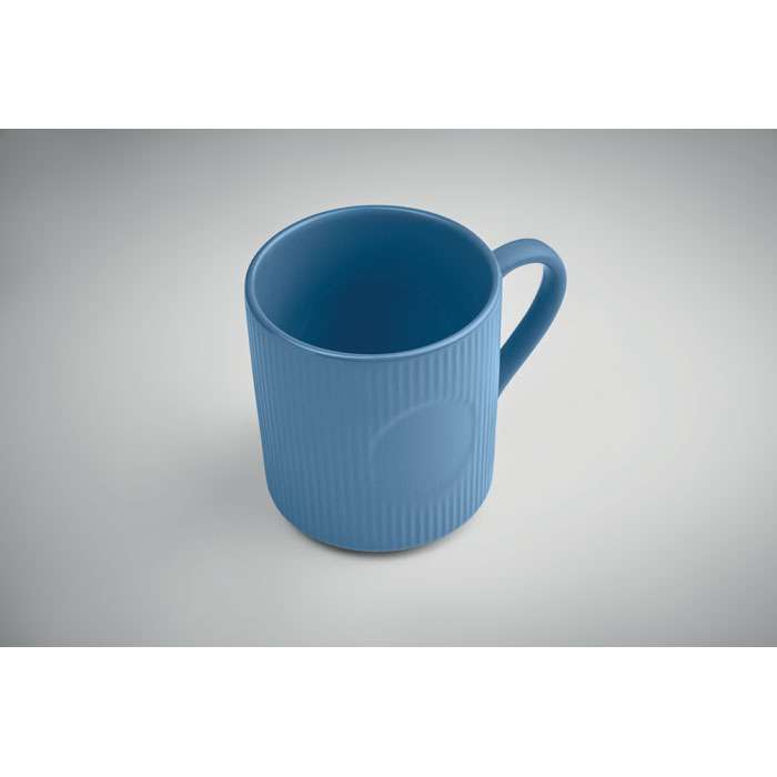 Ribbed ceramic mug