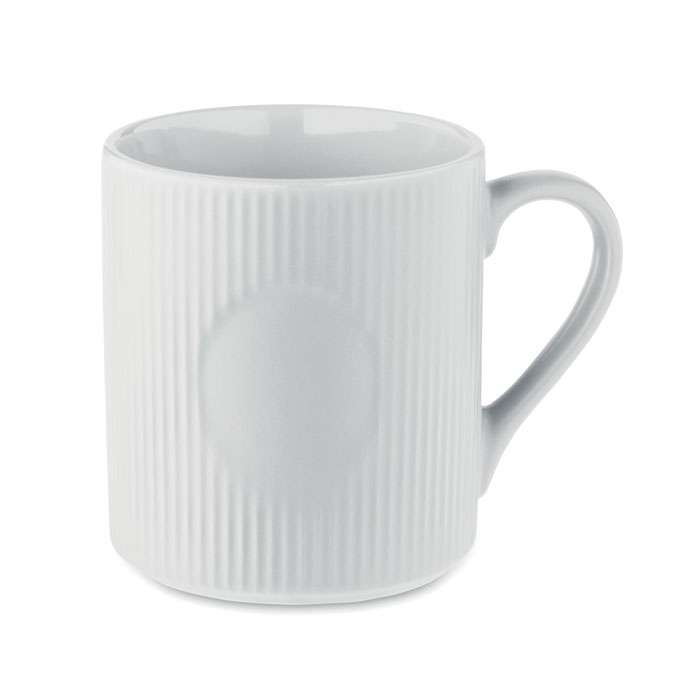 Ribbed ceramic mug