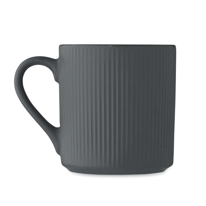 Ribbed ceramic mug