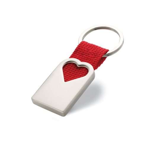 METAL HEART SHAPE KEYRING