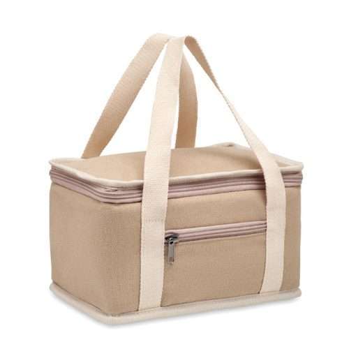 6 can Cooler bag in washed canvas