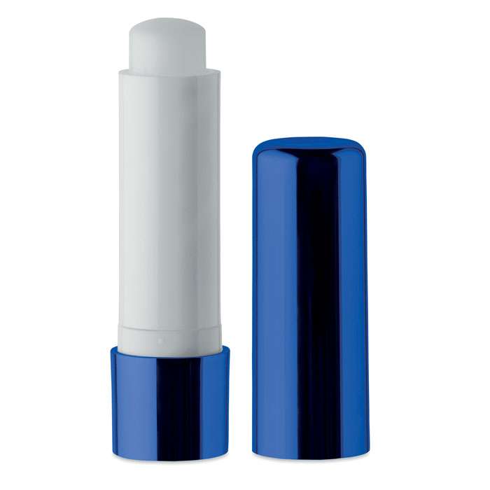 Natural lip balm in UV metallic finish