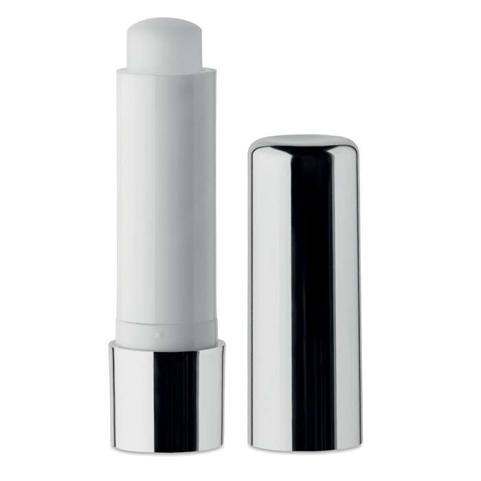 Natural lip balm in UV metallic finish