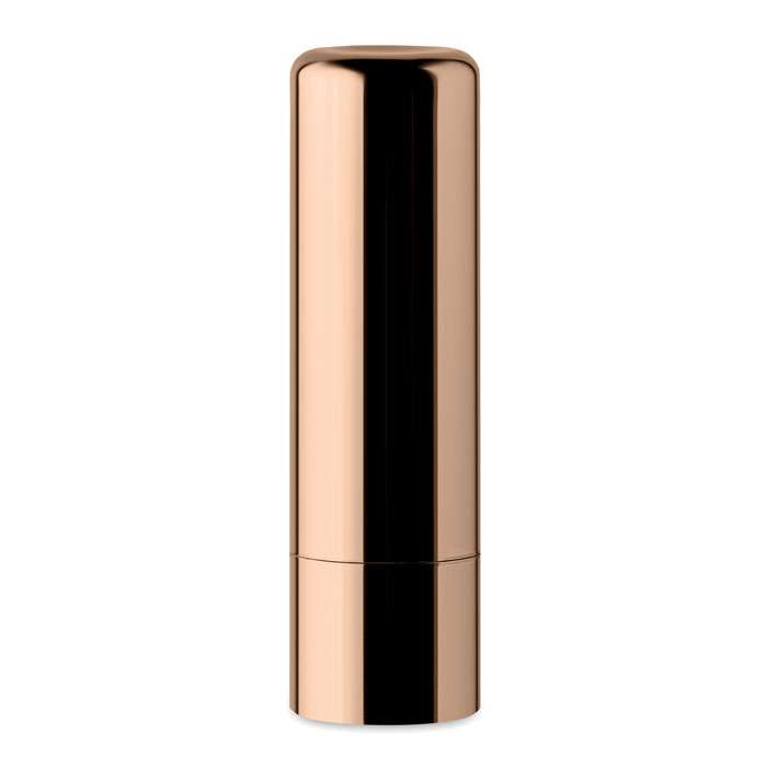 Natural lip balm in UV metallic finish