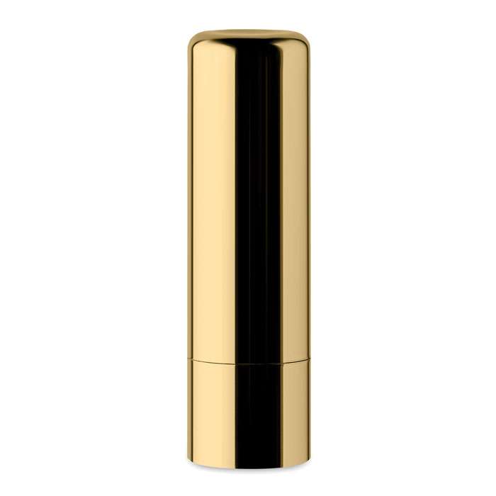 Natural lip balm in UV metallic finish