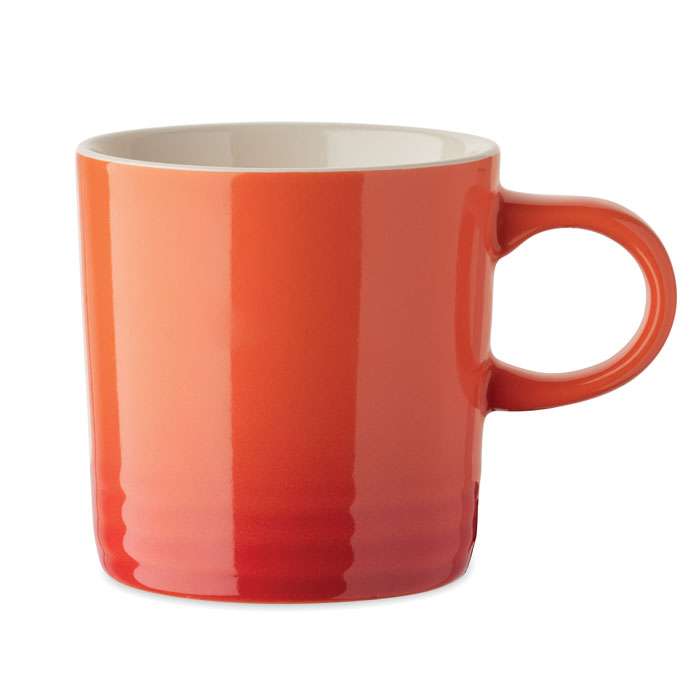 Gradient coloured ceramic mug