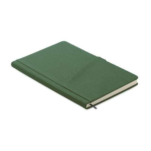 A5 notebook with phone pocket