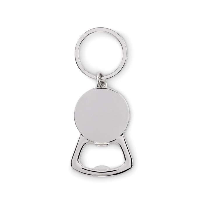 Metal bottle opener keyring