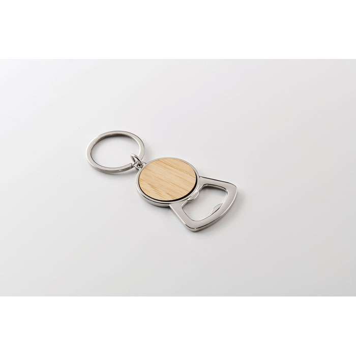 Metal bottle opener keyring