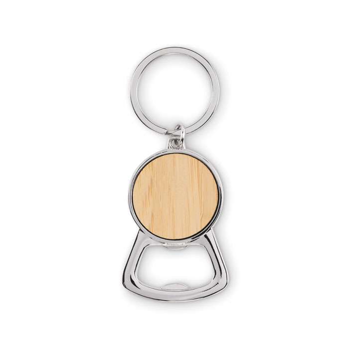 Metal bottle opener keyring