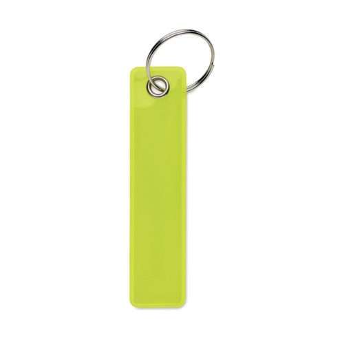 Reflective remove before flight keyring