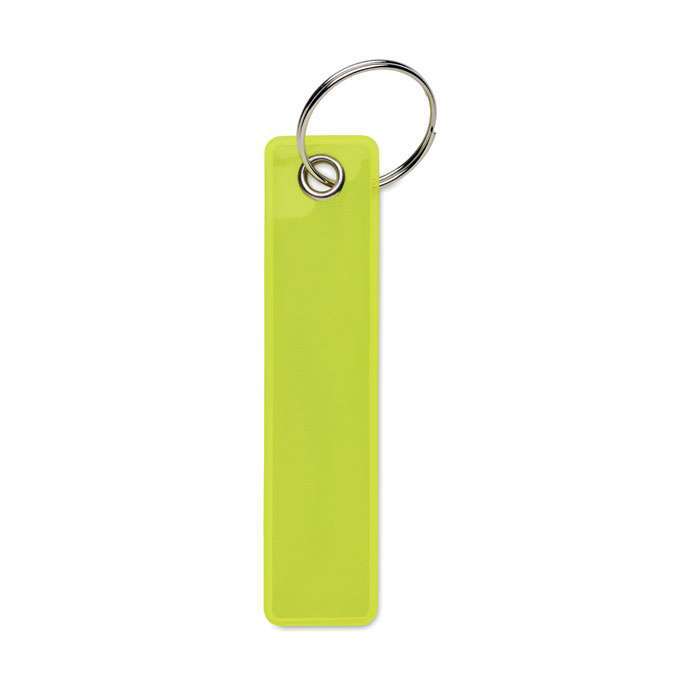 Reflective remove before flight keyring