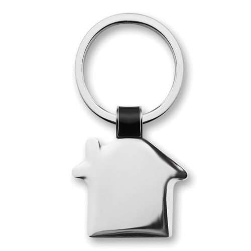 Shiny House shaped keyring