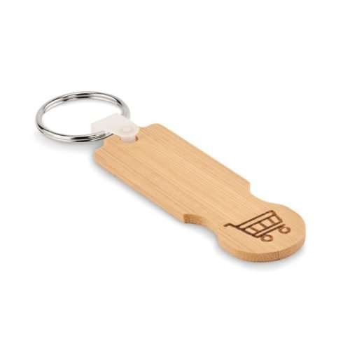 Bamboo Trolley token keyring
