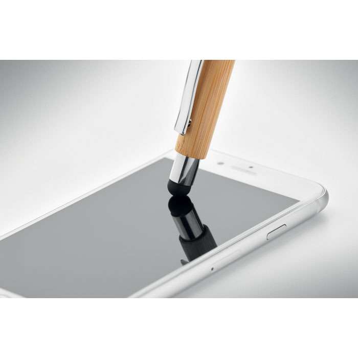 Bamboo ball pen with stylus