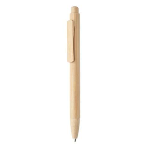 Bamboo push button pen