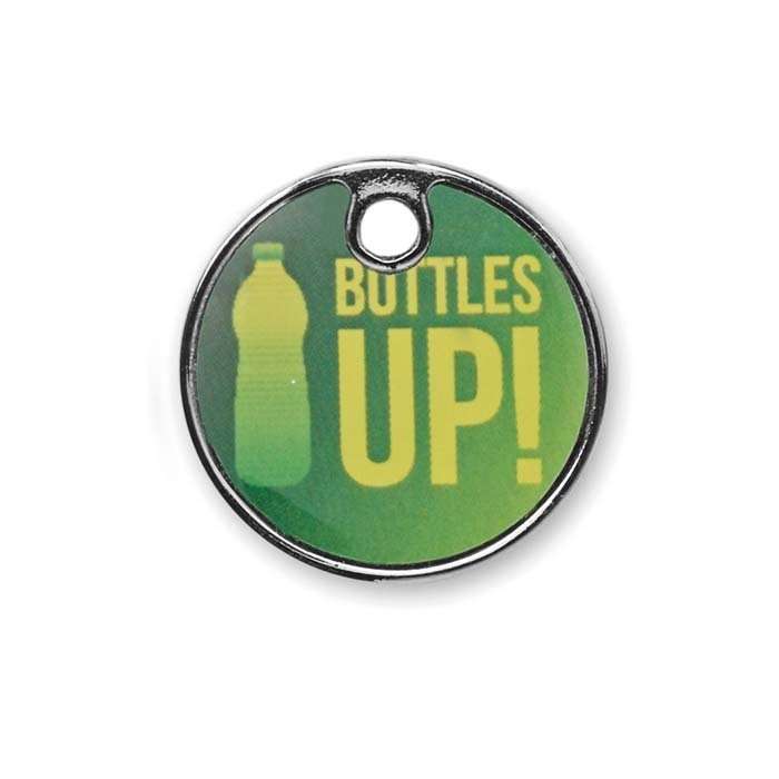 Custom full colour trolley token keyring