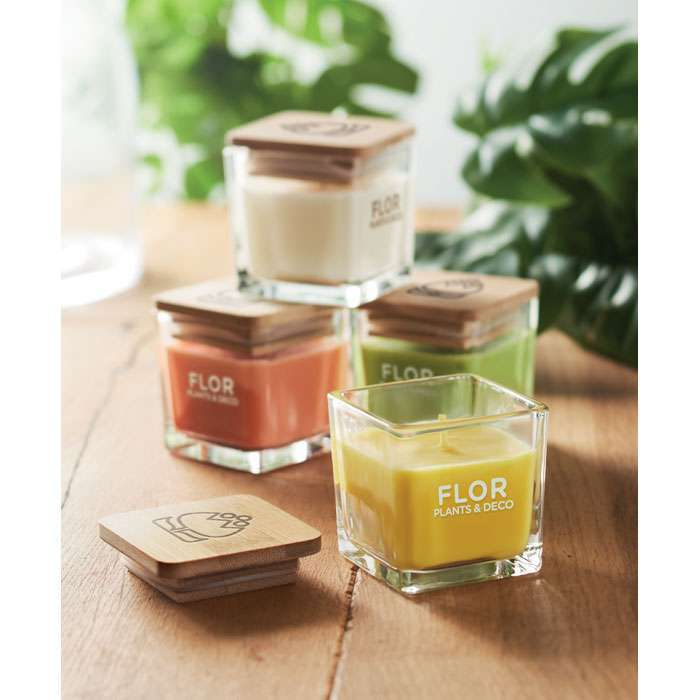 Fragranced plant based wax candle