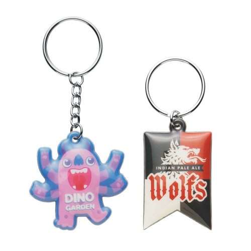 Custom shape PVC vinyl keyring