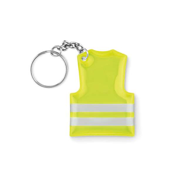 Promotional plastic keyring with logo