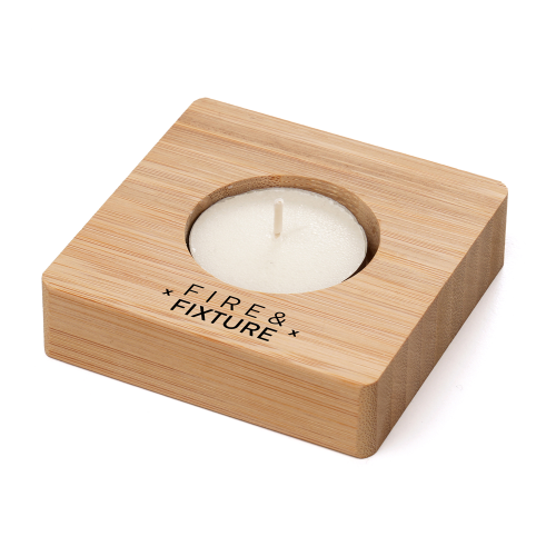 Bamboo tealight holder